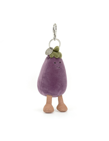 Jellycat Vivacious Aubergine Bag Charm
