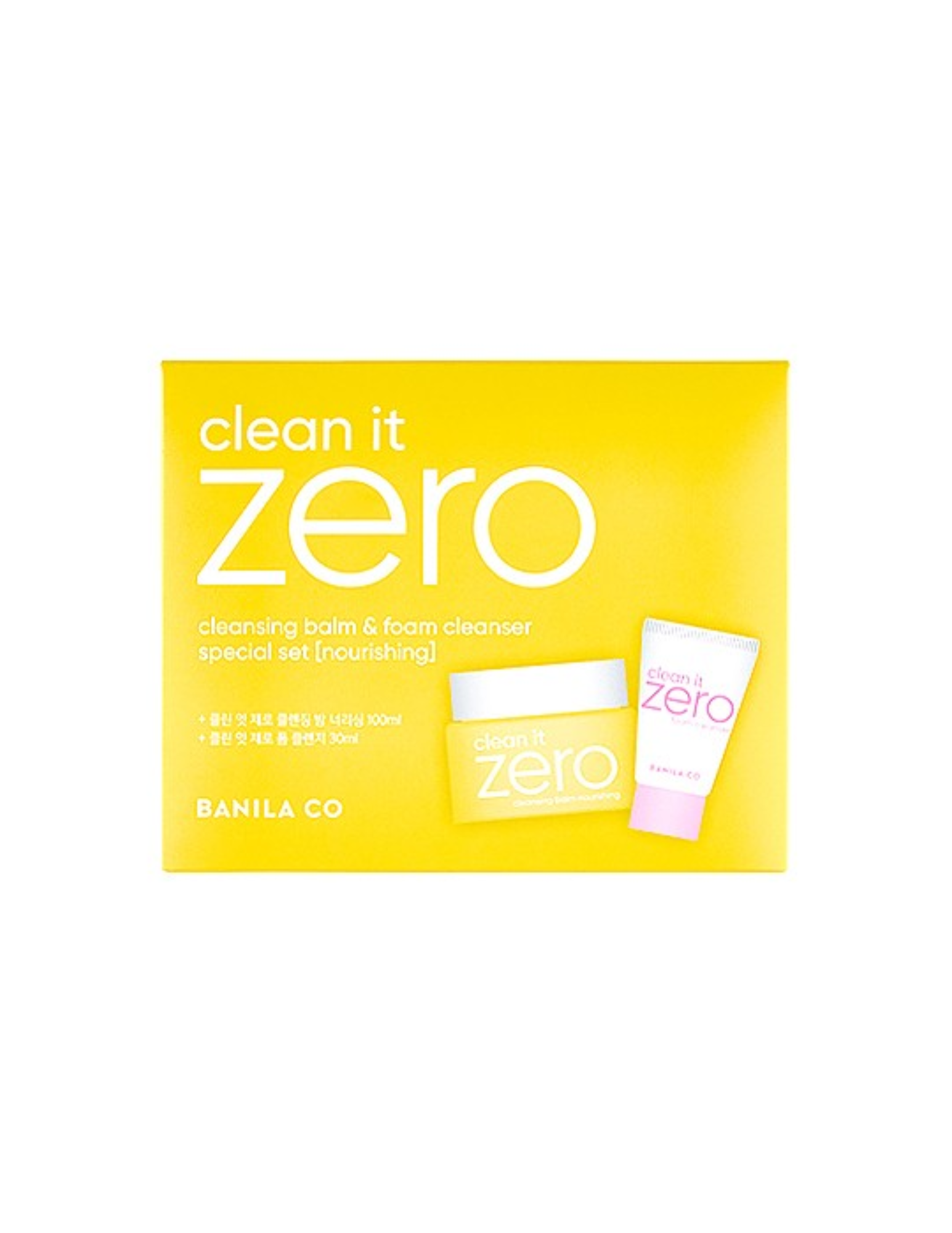 Banila Co Clean It Zero Nourishing Cleansing Balm & Foam Set