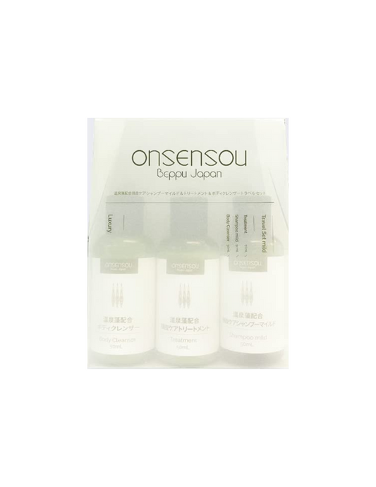 ONSENSOU Hot Spring Algae Essence Scalp Care Mild Travel Set