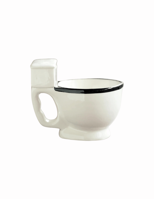 Ceramic Toilet Mug - Unique Bunny