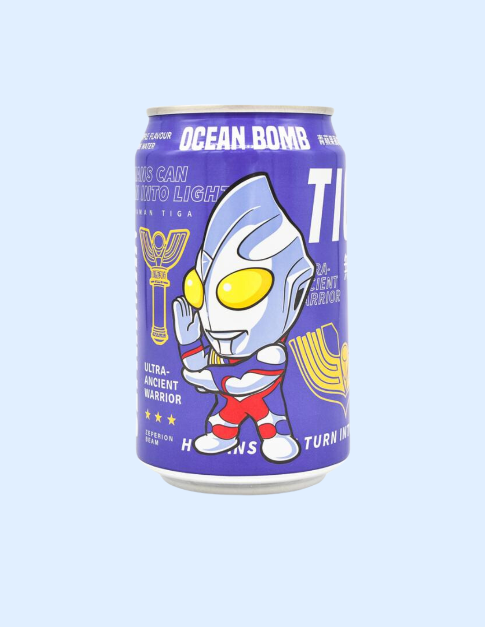 Ocean Bomb x Ultraman Sparkling Water