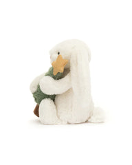 Jellycat Bashful Bunny with Christmas Tree