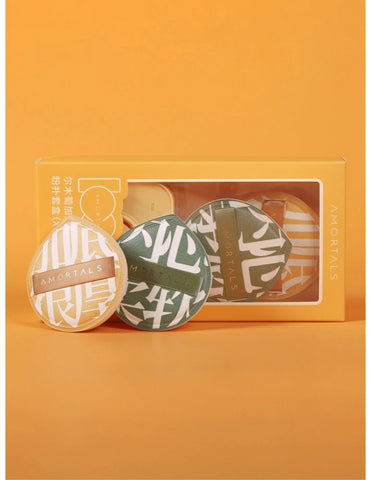 AMORTALS 100/100 Cushion Puff Set XL - Unique Bunny