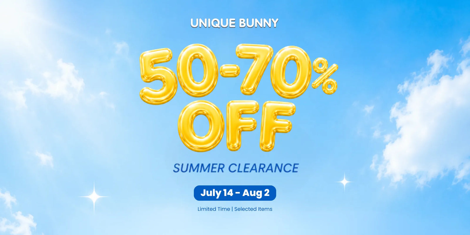 2026 Summer Clearance - Unique Bunny