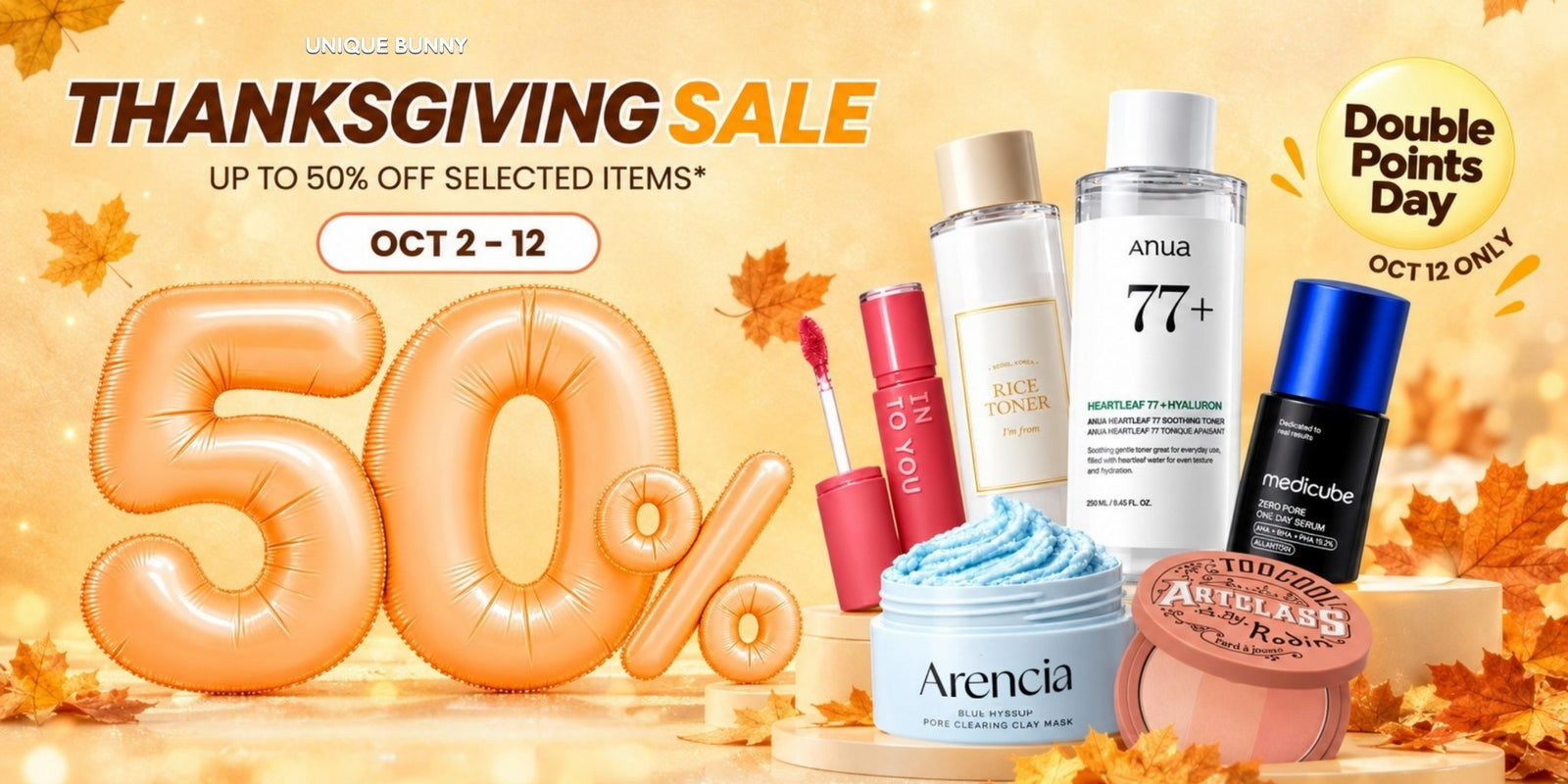 2026 Thanksgiving Sale Update - Unique Bunny