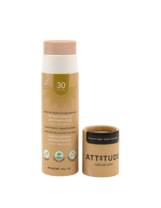 Attitude Tinted Mineral Sunscreen Face Stick 