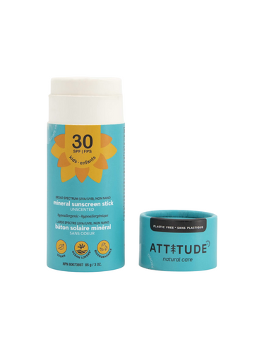Attitude Kids Unscented Mineral Sunscreen Stick