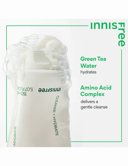 Innisfree Green Tea Amino Hydrating Cleansing Foam - Unique Bunny