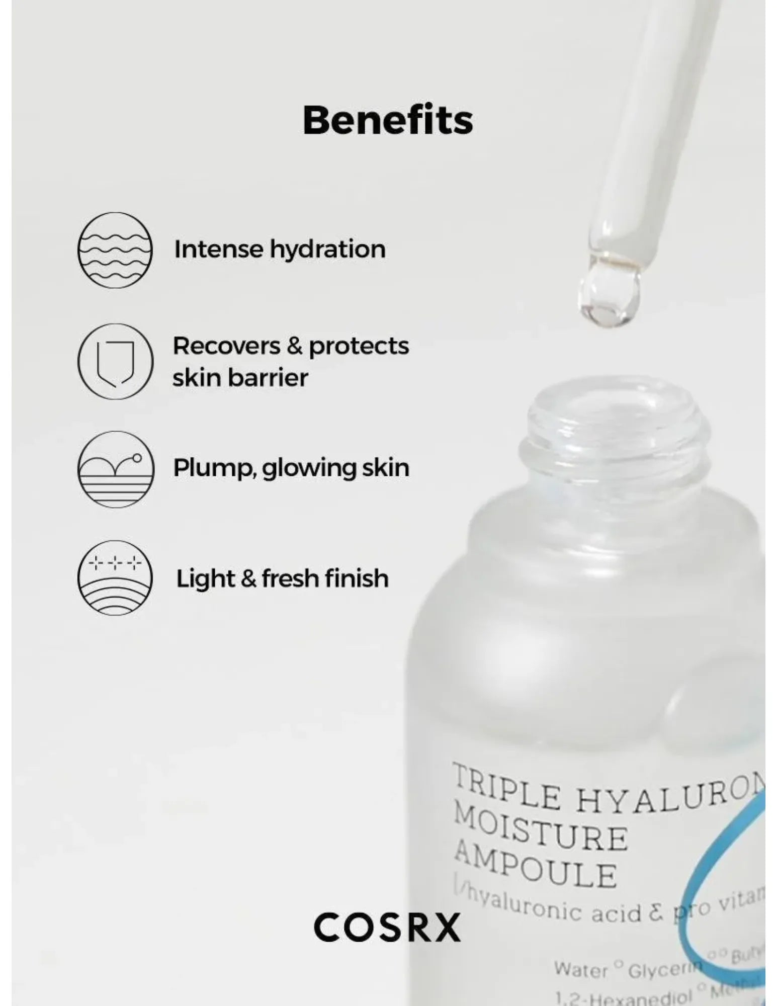 COSRX Hydrium Triple Hyaluronic Moisture Ampoule - Unique Bunny