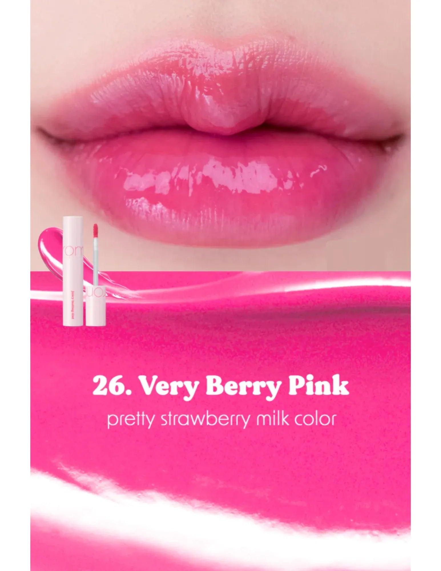 Rom&nd Juicy Lasting Tint | Summer Pink Series - Unique Bunny