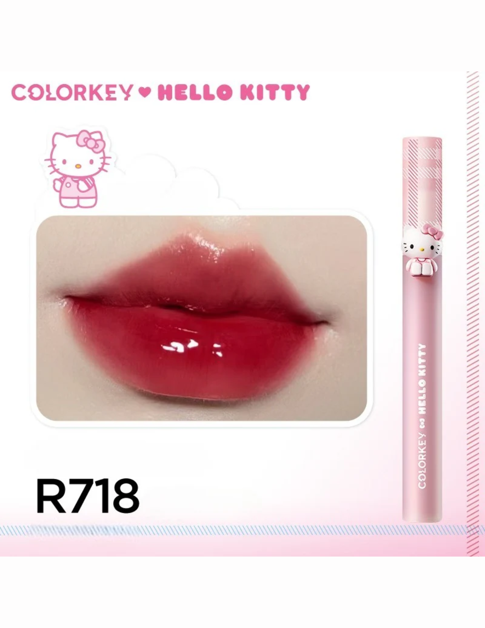 COLORKEY X Hello Kitty Airy Glossy Lipstick