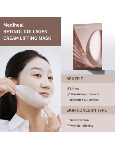 Mediheal Retinol Collagen Cream Lifting Mask - Unique Bunny