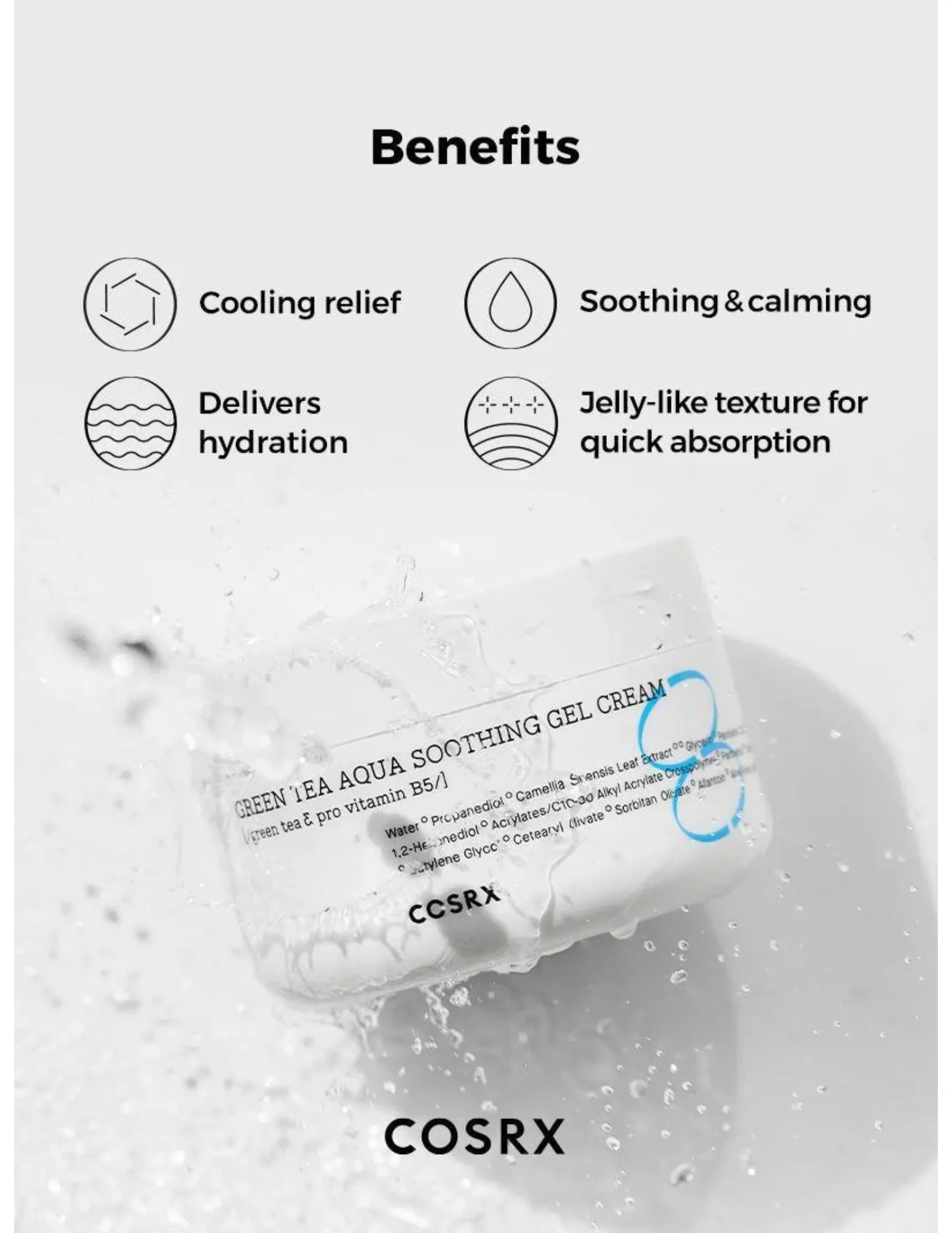 COSRX Hydrium Green Tea Aqua Soothing Gel - Unique Bunny
