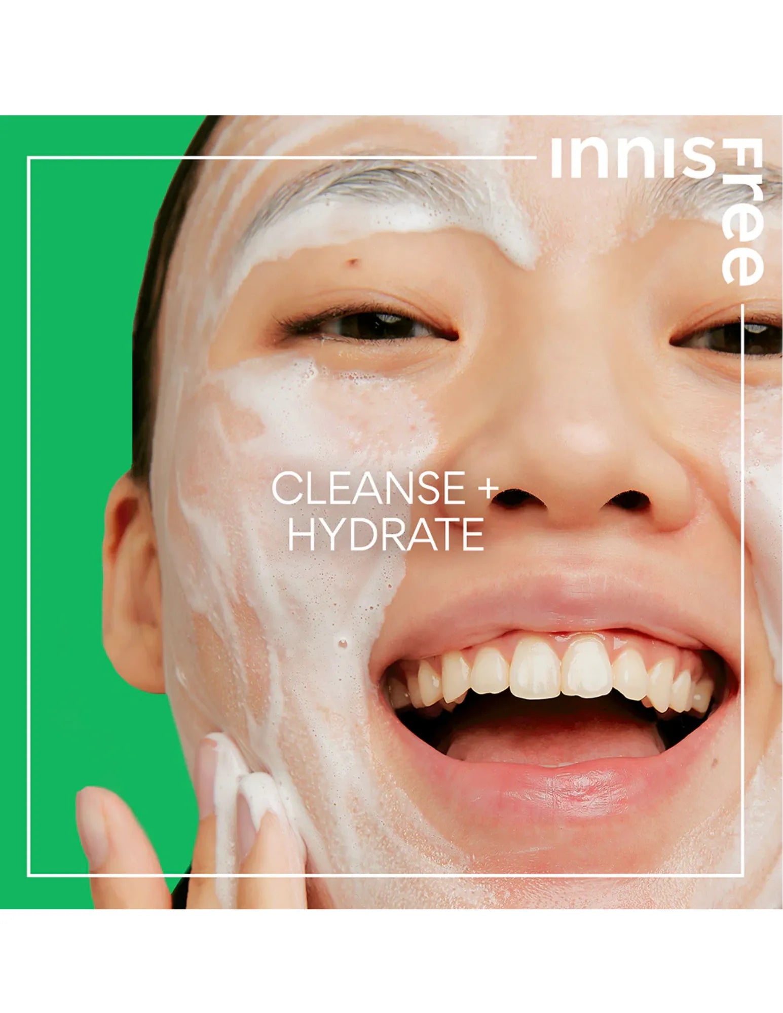 Innisfree Green Tea Amino Hydrating Cleansing Foam - Unique Bunny