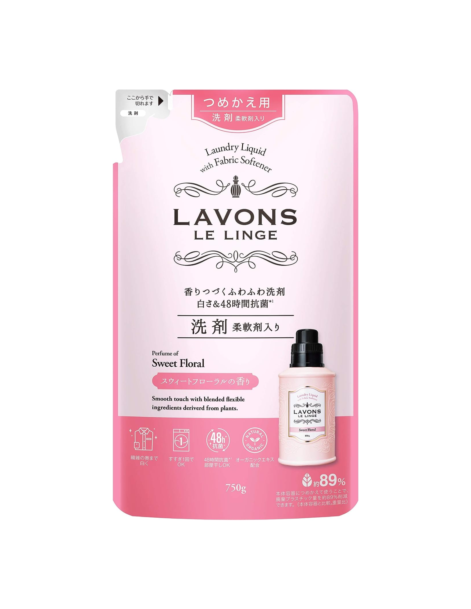 Lavons Laundry Liquid with Fabric Softener | Refill Sweet Floral