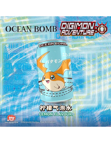 Ocean Bomb x Digimon Sparkling Water