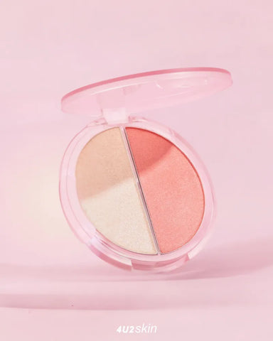 4U2 Skin Blush & Highlight Duo Cream - Unique Bunny