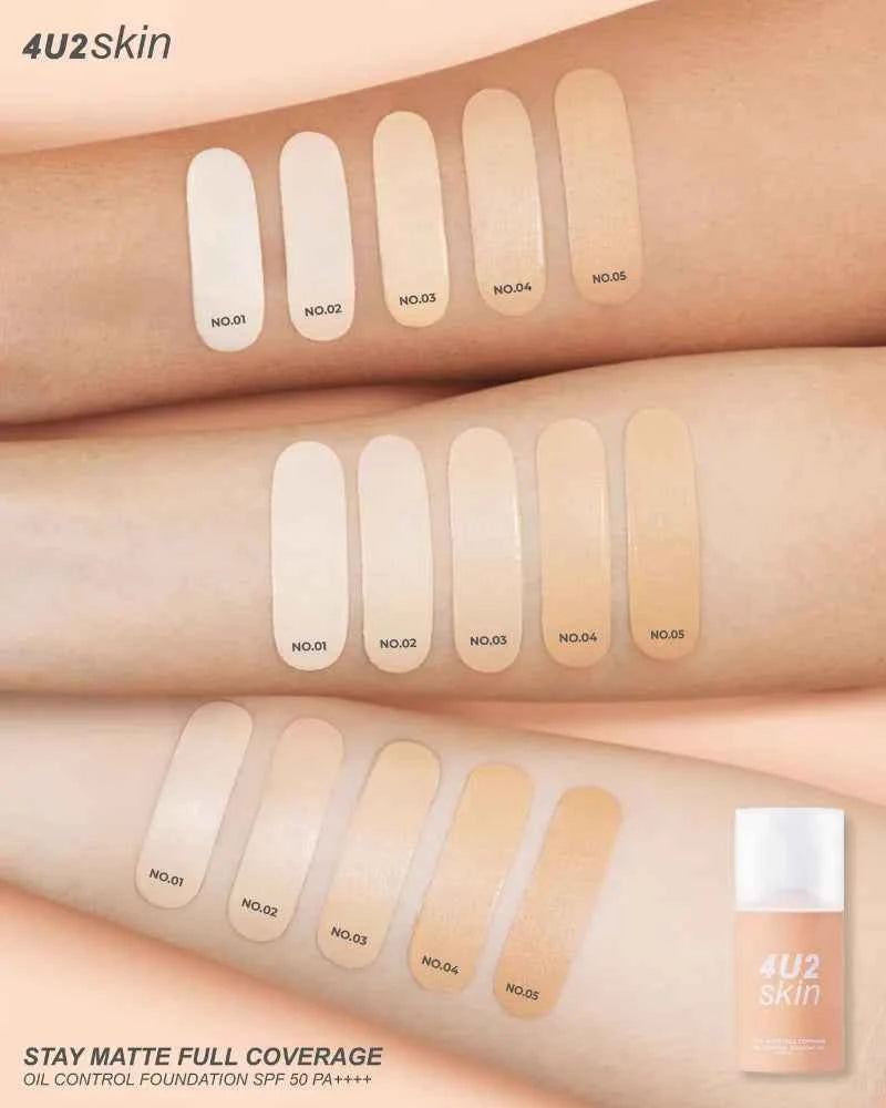 4U2 Stay Matte Full Coverage Oil Control Foundation