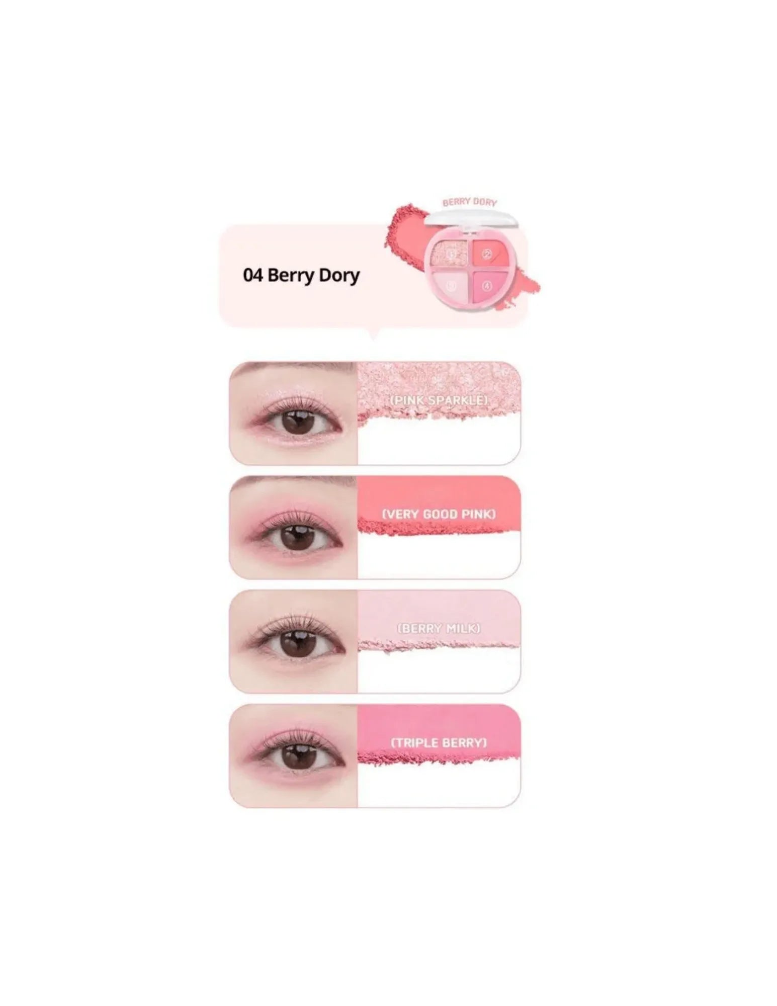Colorgram Tintin Dory Eyeshadow Palette - Unique Bunny