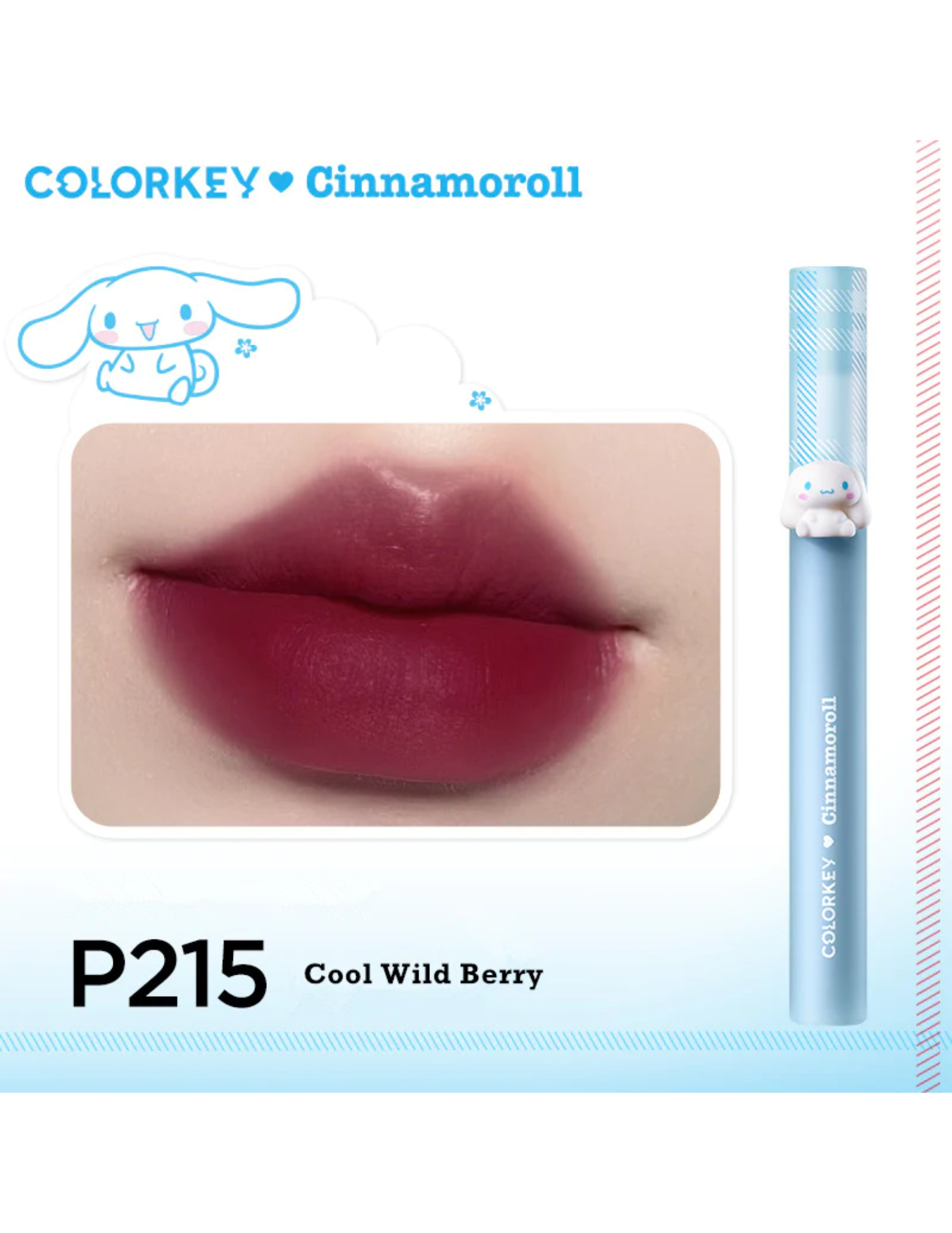 COLORKEY X Cinnamoroll Airy Matte Lipstick