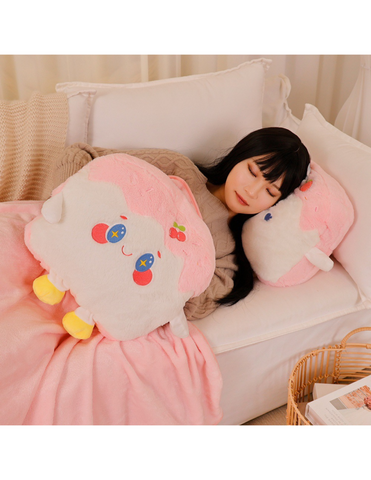 Kawaii Toast Pillow & Blanket