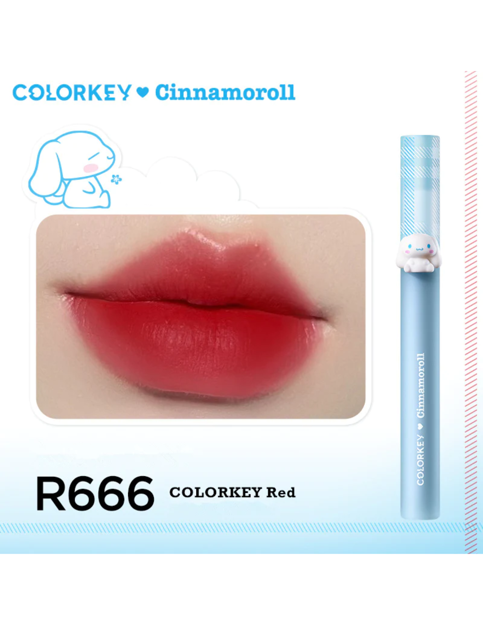 COLORKEY X Cinnamoroll Airy Matte Lipstick