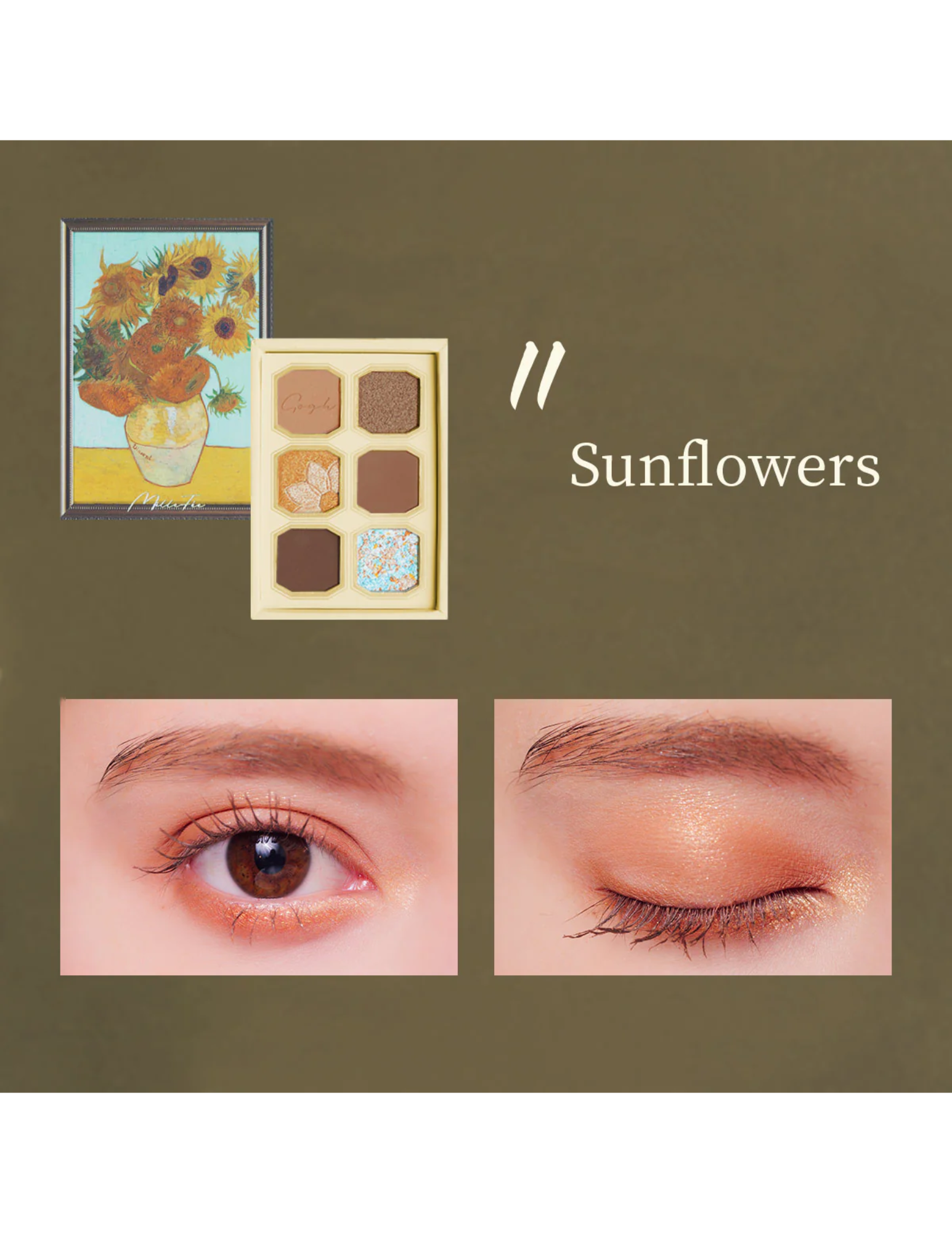 MilleFee Painting Eyeshadow Palette Vincent Van Gogh Unique Bunny