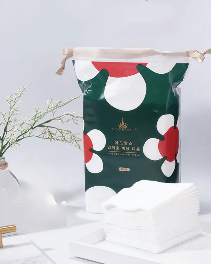 AMORTALS Disposable Cotton Towel- Unique Bunny