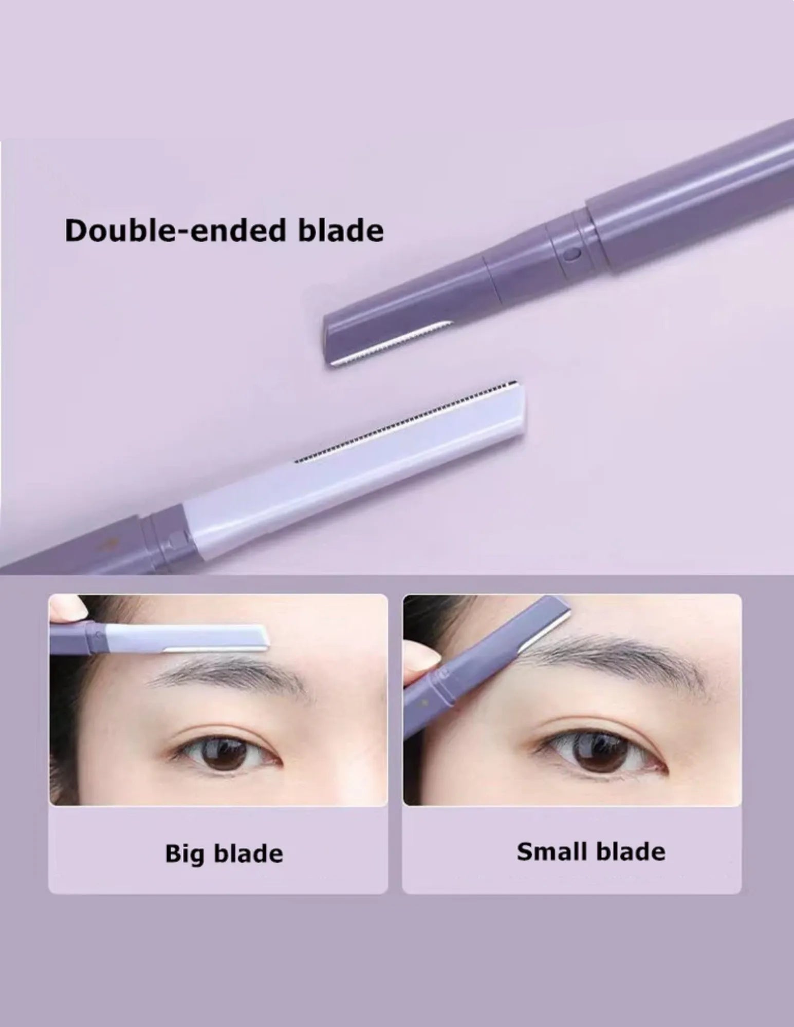 AMORTALS Double-Head Eyebrow Razor - Unique Bunny