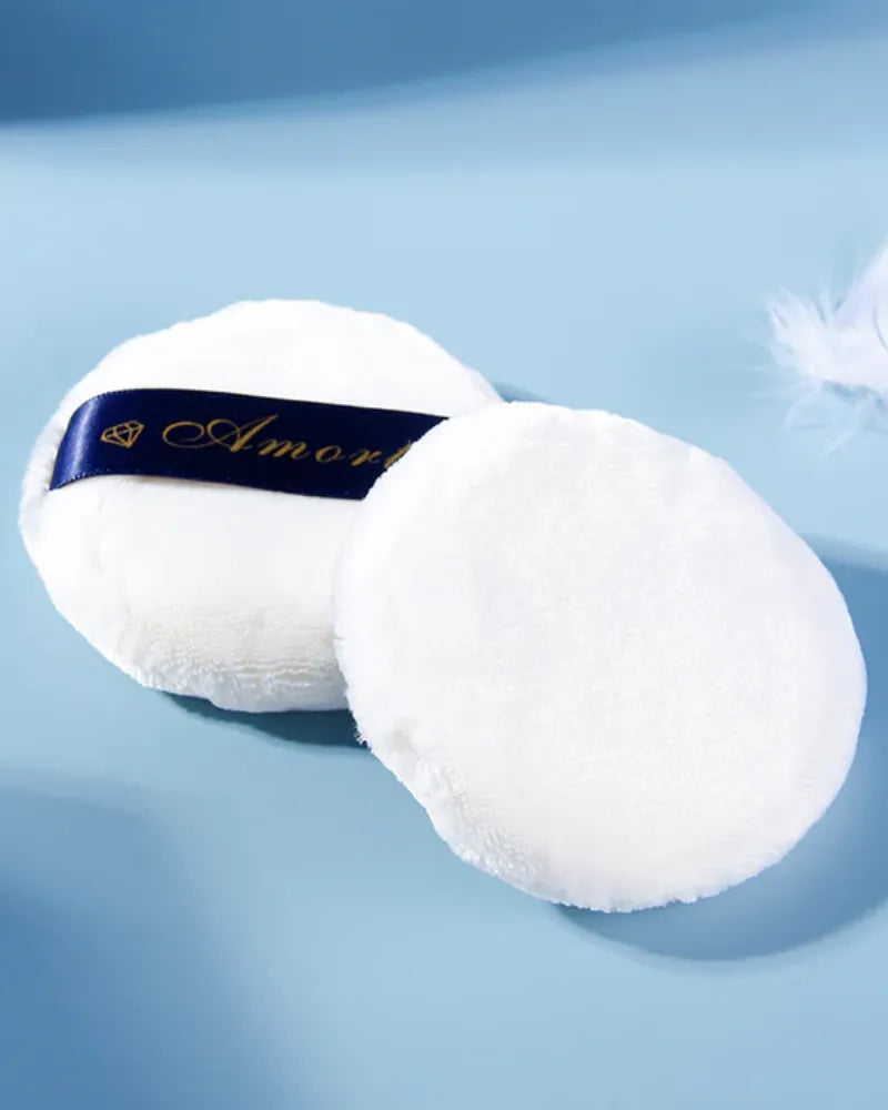 AMORTALS Silky Velvet Natural Finishing Powder Puff - Unique Bunny