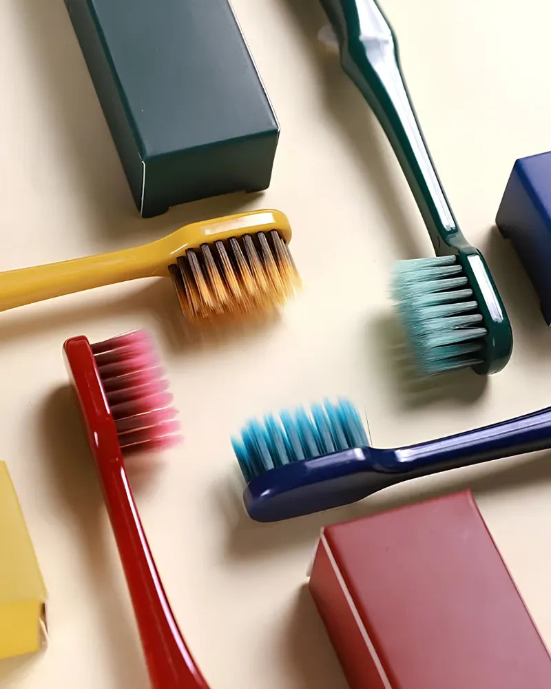 AMORTALS Soft Bristle Toothbrush Set - Unique Bunny