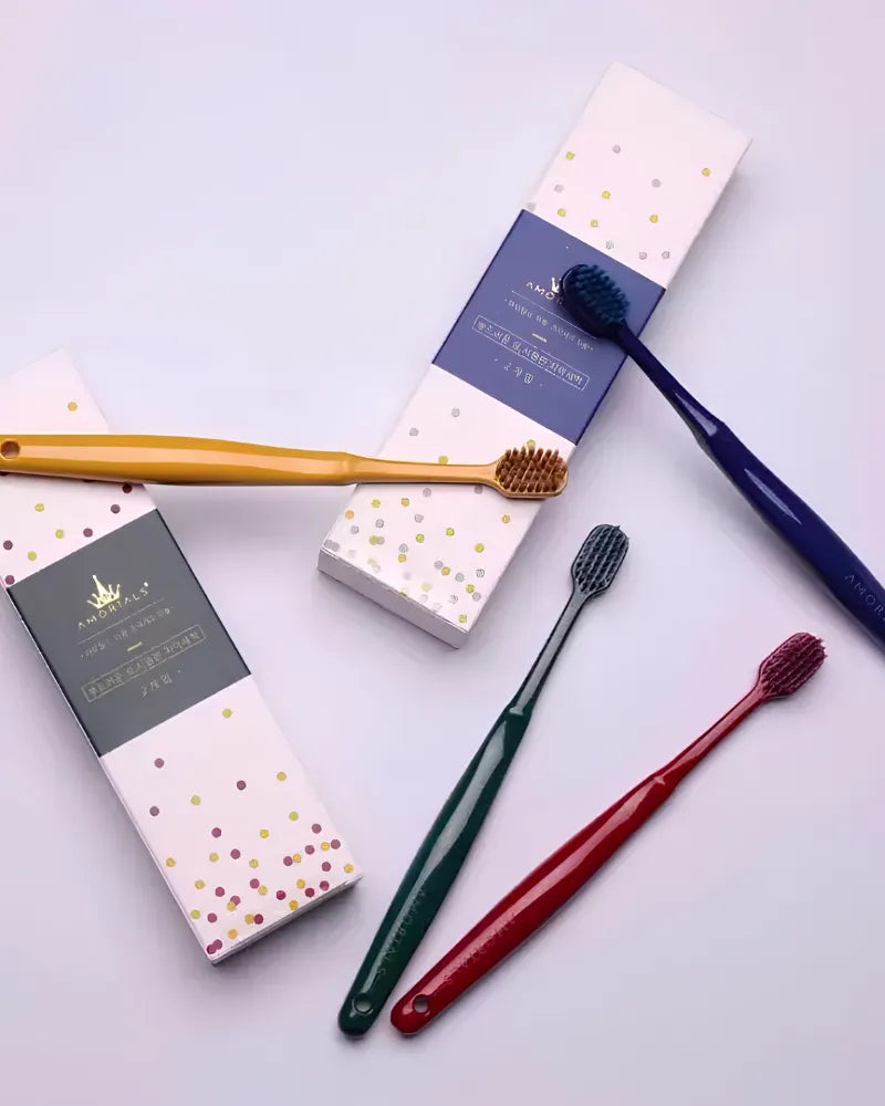 AMORTALS Soft Bristle Toothbrush Set - Unique Bunny