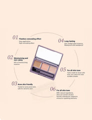 AMORTALS Tri-Colour Concealer Palette - Unique Bunny