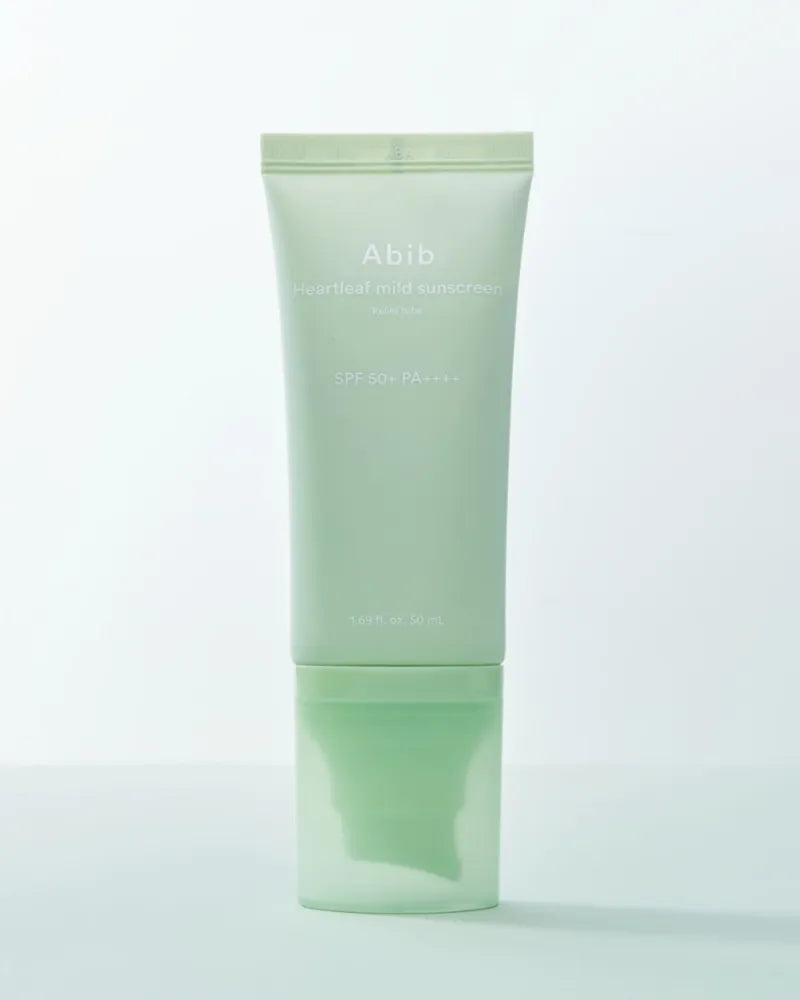 Abib Heartleaf Mild Sunscreen Relief Tube - Unique Bunny