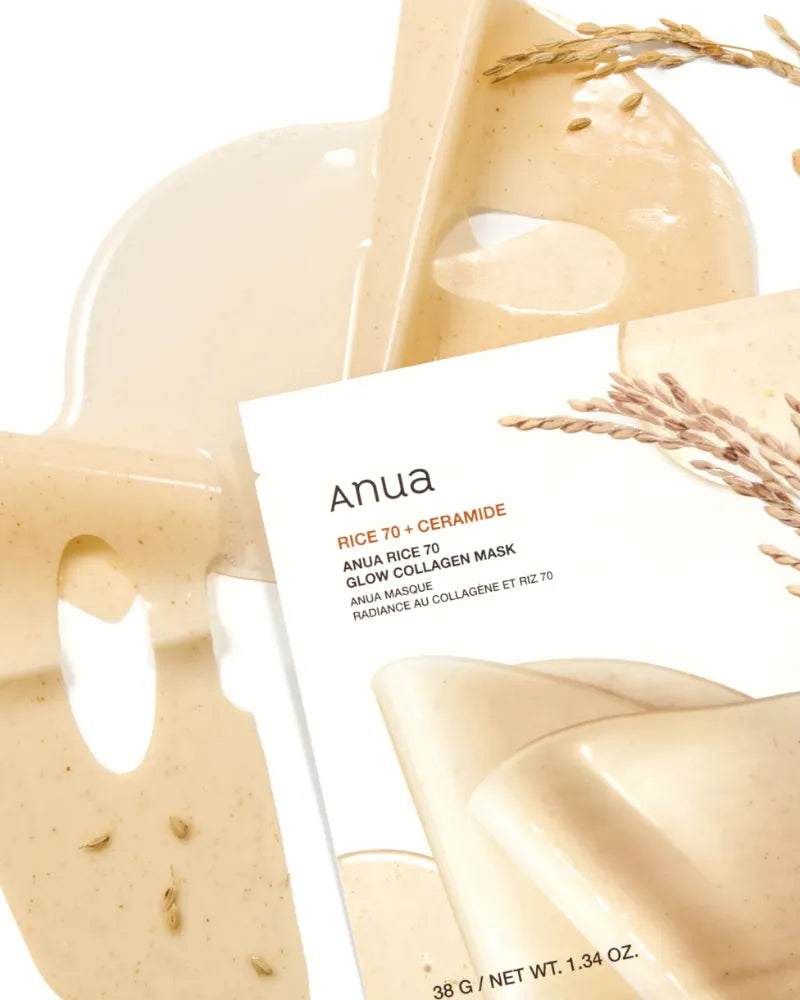 Anua Rice 70 Glow Collagen Mask - Unique Bunny
