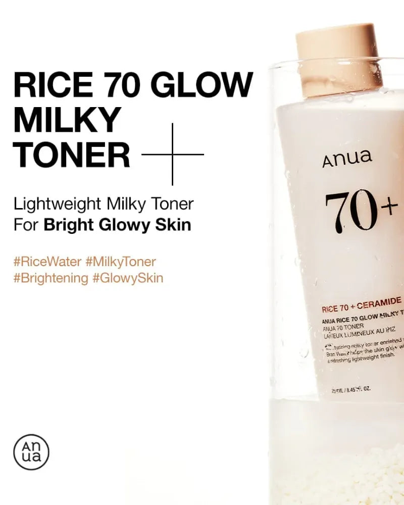 Anua Rice 70 Glow Milky Toner - Unique Bunny
