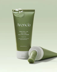 Arencia Green Tea + LHA Deep Pore Rice Cake Cleanser - Unique Bunny