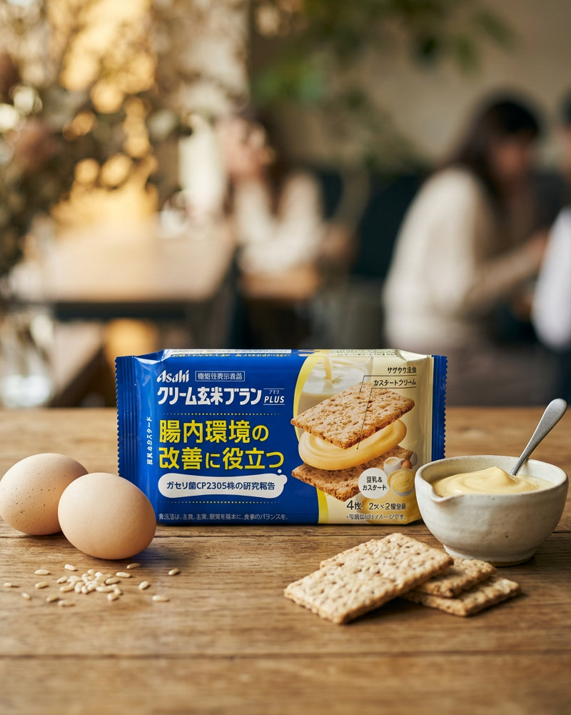 Asahi Luxury Soy Milk & Custard Rice Bran Brownie - Unique Bunny