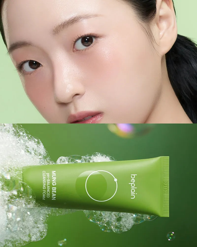 Beplain Mung Bean pH-Balanced Cleansing Foam - Unique Bunny