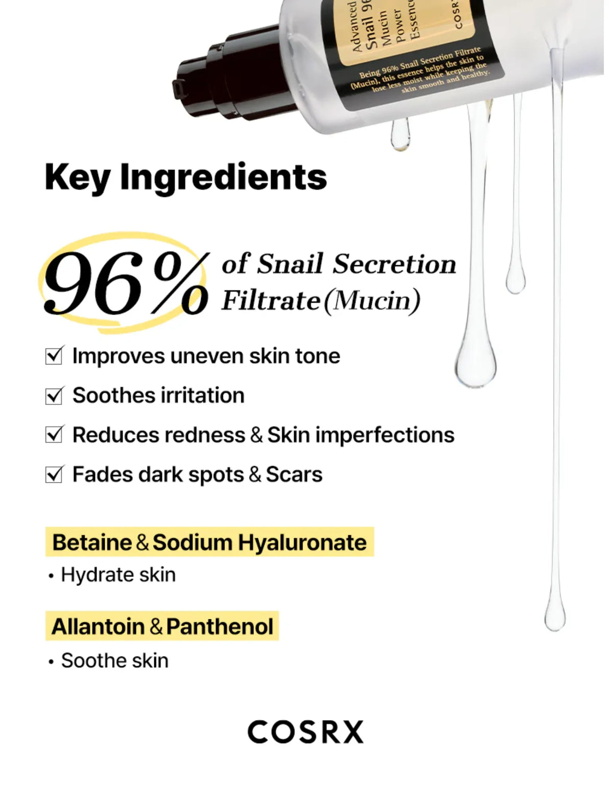 COSRX Advanced Snail 96 Mucin Power Essence - Unique Bunny