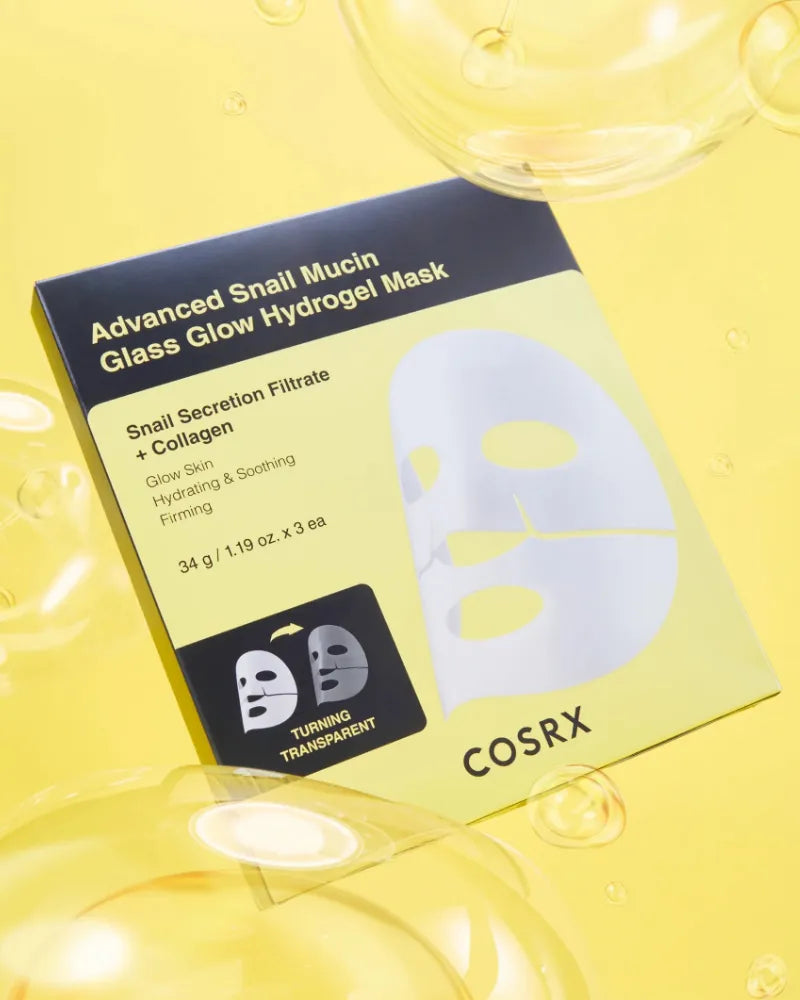 COSRX Advanced Snail Mucin Glass Glow Hydrogel Mask - Unique Bunny