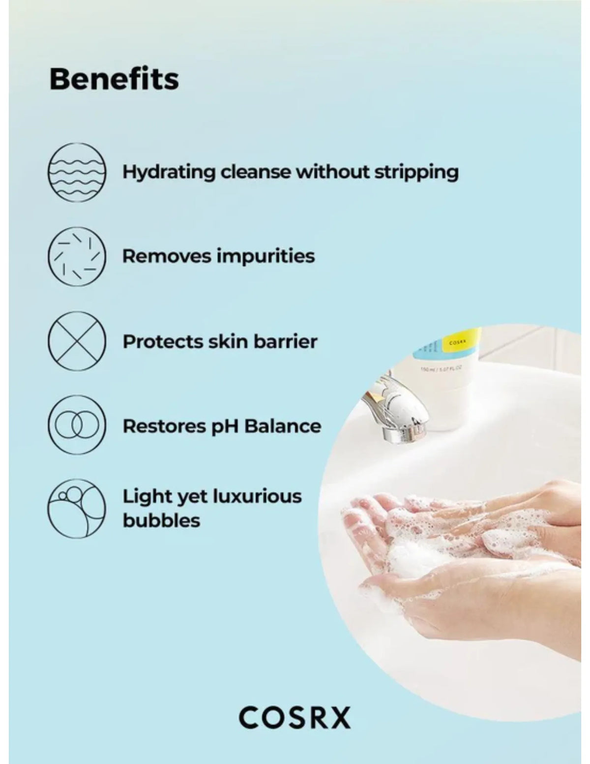 COSRX Low pH Good Morning Gel Cleanser - Unique Bunny