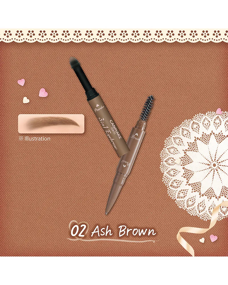 Canmake 3-in-1 Eyebrow - Unique Bunny