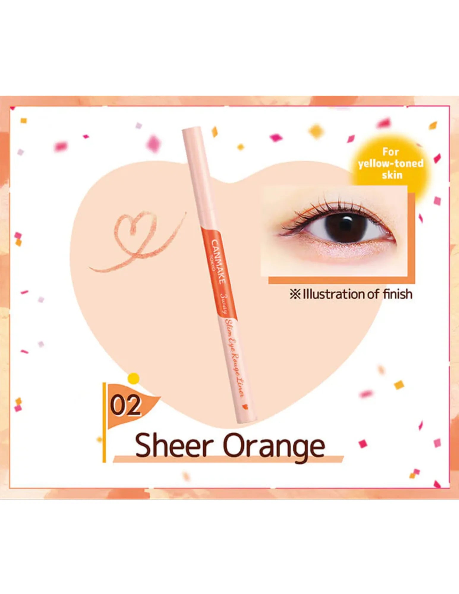 Canmake 3way Slim Eye Rouge Liner - Unique Bunny