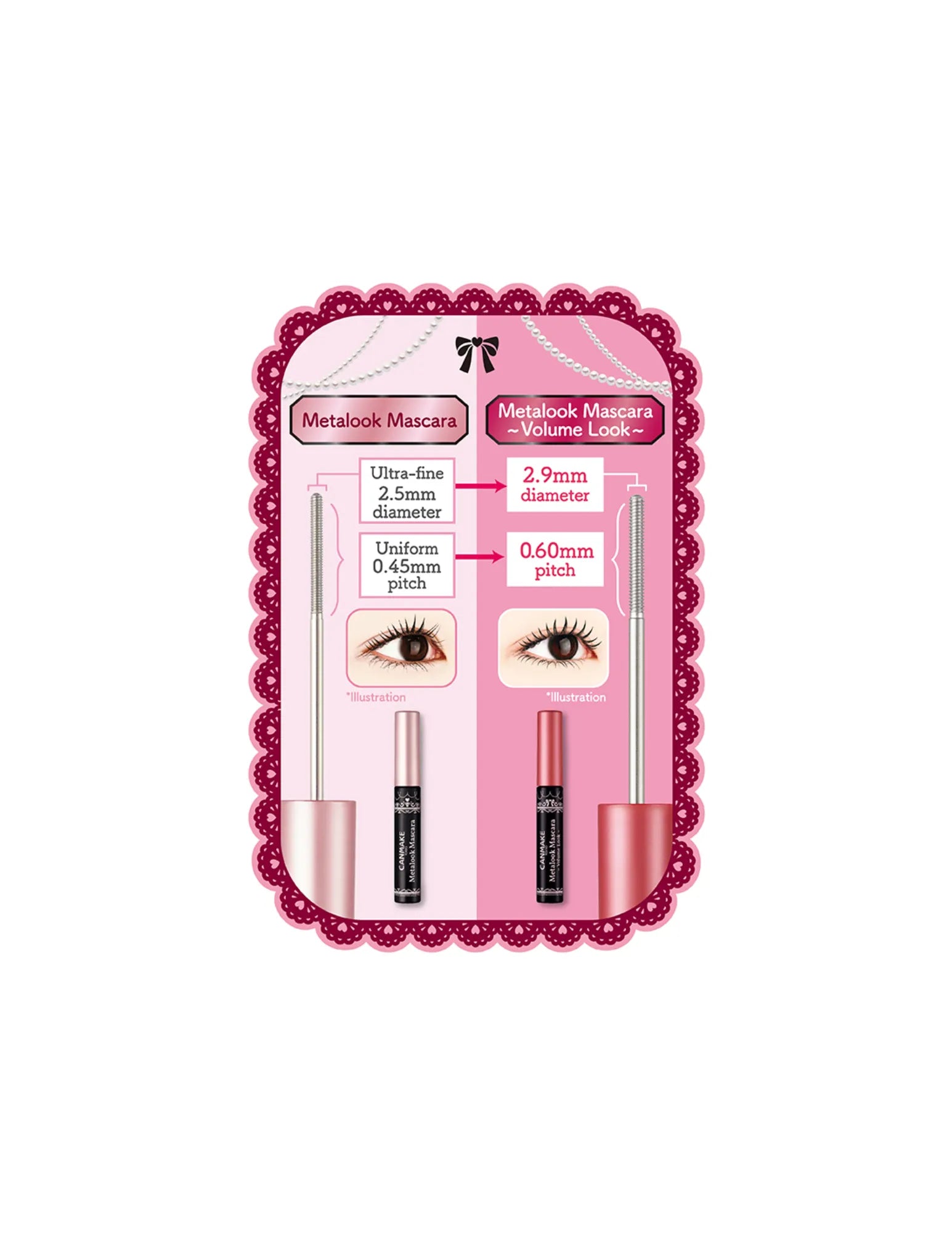 Canmake Metalook Mascara Volume Look - Unique Bunny