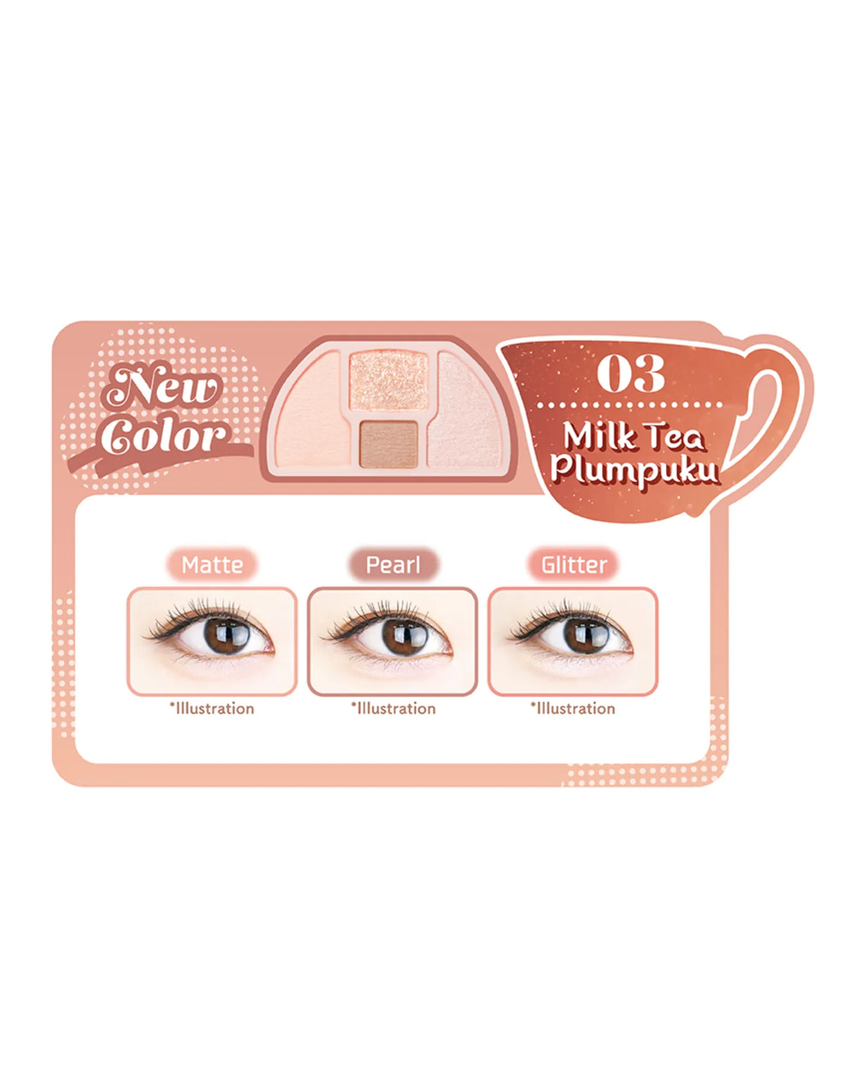 Canmake Plumpuku Coordinate Eyes - Unique Bunny