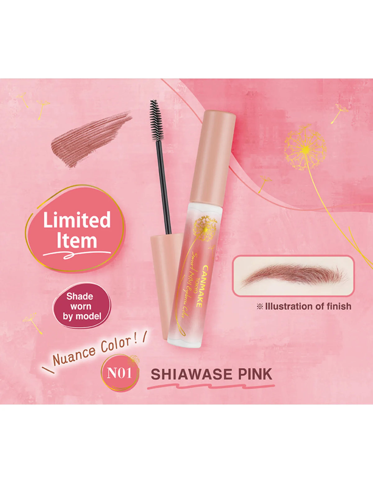 Canmake Smart MINI Eyebrow Colour - Unique Bunny
