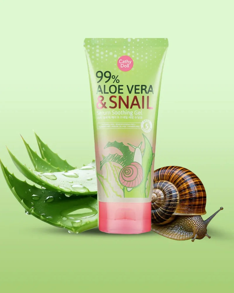 Cathy Doll 99% Aloe Vera & Snail Serum Soothing Gel - Unique Bunny