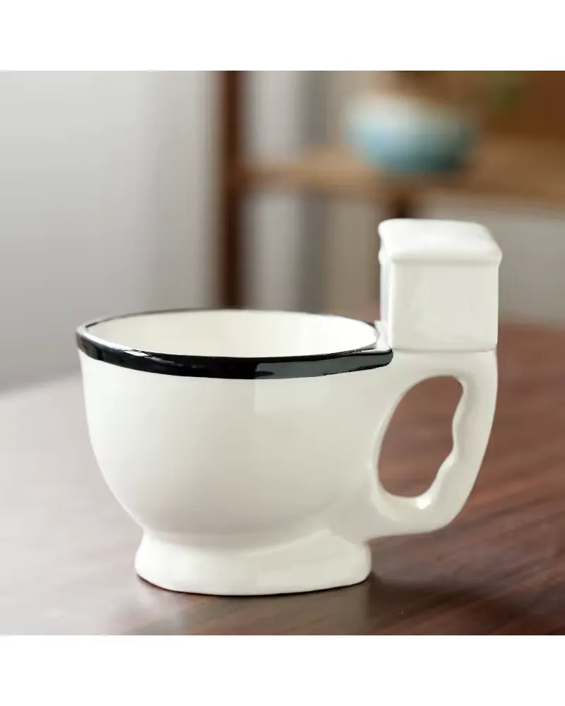 Ceramic Toilet Mug - Unique Bunny