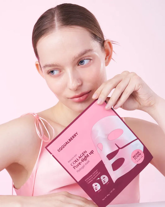 EQQUALBERRY Collagen Pore-Tight Up Hydrogel Mask - Unique Bunny